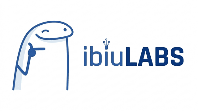 Logo completa ibiulabs com o mascote ibiú